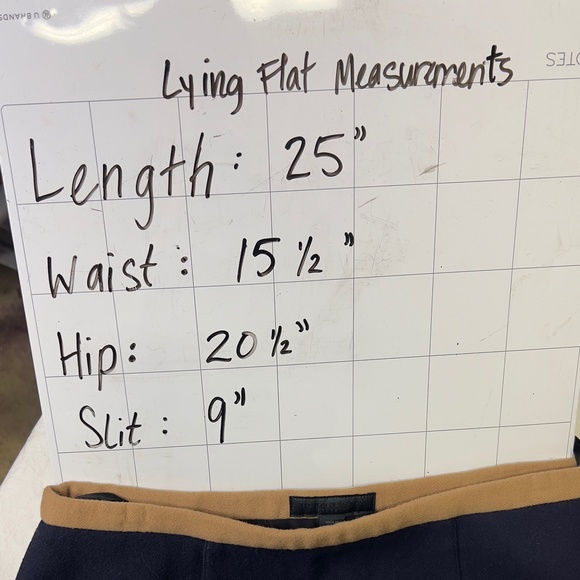 BURBERRY | Wool Pencil Skirt - Navy & Camel/Tan NWT - Picture 8 of 14